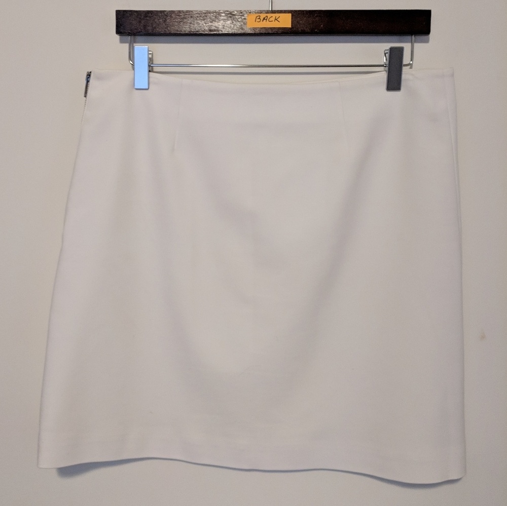 LAST DAY ⭐Ann Taylor White A-line Skirt - Picture 5 of 7